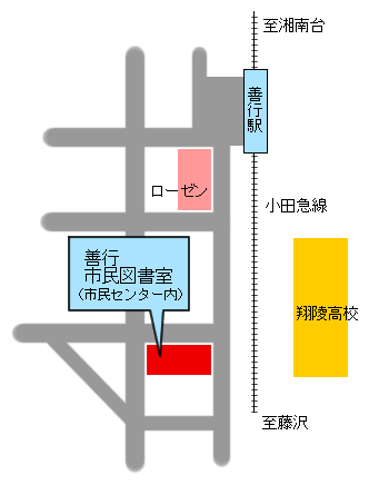 善行市民図書室地図